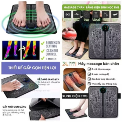 BỘ THẢM MASSAGE ĐÔI BÀN CHÂN VỚI 8 CHẾ ĐỘ MASSAGE CAO CẤP CHO MỌI NGƯỜI