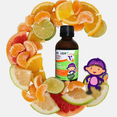 Vitamin C cho trẻ trên 1 tuổi Brauer Baby & Kids Liquid Vitamin C tăng sức đề kháng (100ml) - QuaTangMe Extaste