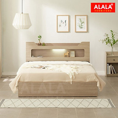 Giường ngủ ALALA1208 + 3 hộc kéo / Miễn phí vận chuyển và lắp đặt/ Đổi trả 30 ngày/ Sản phẩm được bảo hành 5 năm từ thương hiệu ALALA/ Chịu lực 700kg 