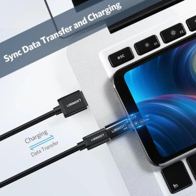 Ugreen UG30391US157TK Màu Đen Đầu chuyển đổi TYPE C sang MICRO USB vỏ nhựa ABS - HÀNG CHÍNH HÃNG