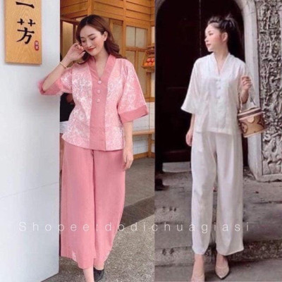 ĐỒ LAM ĐI CHÙA  Mẫu Bà Lai Phối Gấm Cao Cấp