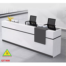 QUẦY LỄ TÂN, QUẦY TIẾP TÂN, QUẦY TÍNH TIỀN, QUẦY THU NGÂN QTT408 - Nội thất lắp ráp Viễn Đông Adv