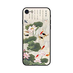 Ốp Lưng in cho iPhone 7/8 Mẫu Tranh Cá Koi - Hàng Chính Hãng