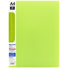 Bìa A4 20 Lá - Flexoffice FO-DB007 - Màu Xanh Lá