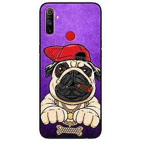 Ốp lưng dành cho Realme C3 mẫu Pulldog Hiphop Nền Tím