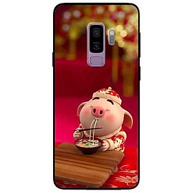 Ốp lưng in cho Samsung S9 Plus Mẫu Heo Ăn