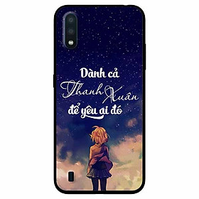 Ốp lưng in cho Samsung A01 Mẫu Dành Cả Thanh Xuân Girl