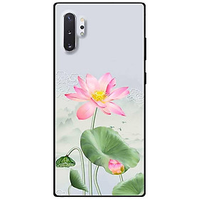 Ốp lưng cho Samsung Note 10 - Note 10 Plus - Note 20 - Note 20 Ultra - Tranh Sen Hồng - Hàng Chính Hãng