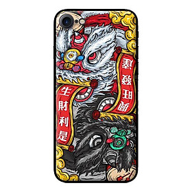Ốp in cho iPhone 8 Lân Trắng Đen - Hàng chính hãng