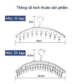 Móc Treo Quần Áo, Móc Phơi Đồ Trẻ Em Inox Kẹp Chống Rơi, Móc Treo Tất, Vớ, Đồ Lót Nhiều Kiểu Dáng