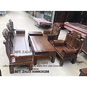 bộ bàn ghế âu á tay hộp trương voi gỗ mun đuôi công đẹp