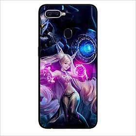 Ốp lưng dành cho Oppo F9 - Realme 2 Pro - A7 ( A5s ) - A12 mẫu Mỹ Nữ Tóc Hồng
