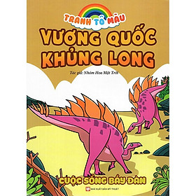 Sách - Tranh Tô Màu Vương Quốc Khủng Long - Cuộc Sống Bầy Đàn - Tân Việt Books
