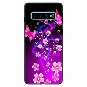 Ốp lưng dành cho Samsung S10 mẫu Bướm Và Hoa Hồng