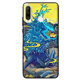 Ốp in cho Huawei P30 Lite Rồng Xanh Nền Vàng - Hàng chính hãng