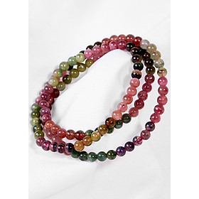 Vòng Tourmaline Đa Sắc 3 Line Ngọc Quý Gemstones