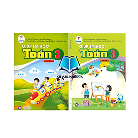 Sách - Combo Giúp em học Toán 3 - tập 1 + 2 ( cánh diều )