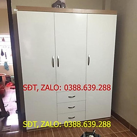 Tủ quần áo gỗ công nghiệp mdf rộng 1m6