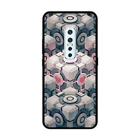 Ốp Lưng in cho Vivo V17 Pro Mẫu Khối Rubik Tình Yêu - Hàng Chính Hãng