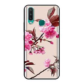 Ốp Lưng in cho Vivo Y12 Mẫu Cành Hoa Đào - Hàng Chính Hãng