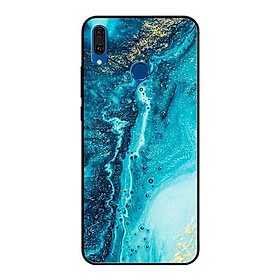 Ốp Lưng in cho Huawei Y9 2019 Mẫu NỀN ĐÁ HOA 12 - Hàng Chính Hãng