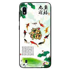 Ốp lưng in cho Samsung Galaxy A10 mẫu Đàn Koi Vây Quanh - Hàng chính hãng