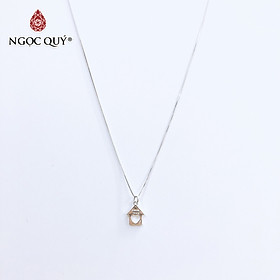 Dây chuyền bạc mặt ngôi nhà - Ngọc Quý Gemstones