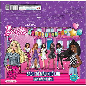 SÁCH Barbie – Tô màu khổ lớn – Bạn gái nữ tính