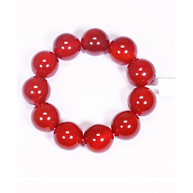 Vòng tay đá mã não đỏ size hạt 20mm mệnh hỏa, thổ - Ngọc Quý Gemstones