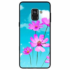 Ốp lưng dành cho Samsung A8 Plus mẫu Hoa Tím Bầu Trời