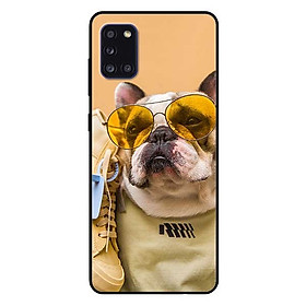 Ốp lưng dành cho Samsung A31 mẫu Cún Kính Vàng
