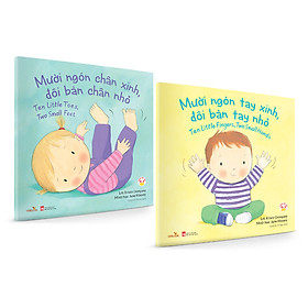 Sách cho bé - Mười Ngón Tay Xinh - Mười Ngón Chân Xinh - Sách tranh, song ngữ - Dành cho trẻ 0-3 tuổi