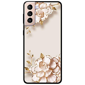 Ốp lưng dành cho Samsung Galaxy S22 - S22 Plus - S22 Ultra - mẫu Tranh Hoa Nền Trắng