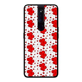 Ốp lưng cho Oppo F11 Pro NỀN TRÁI TIM - Hàng chính hãng