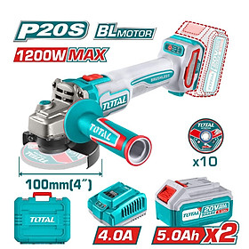 MÁY MÀI GÓC PIN 20V 100MM KHÔNG CHỔI THAN TAGLI2210032 TOTAL - HÀNG CHÍNH HÃNG