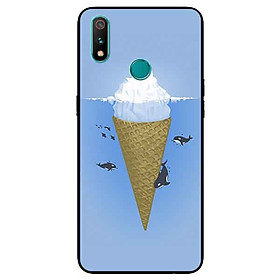Ốp Lưng in cho Realme 3 Mẫu Kem Đại Dương - Hàng Chính Hãng