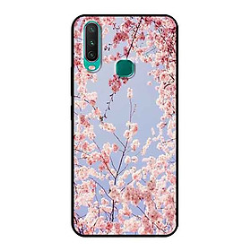Ốp Lưng in cho Vivo Y12 Mẫu Hoa Đào Giấy - Hàng Chính Hãng