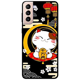 Ốp lưng dành cho Samsung Galaxy S22 - S22 Plus - S22 Ultra - mẫu Mèo Nền Đen