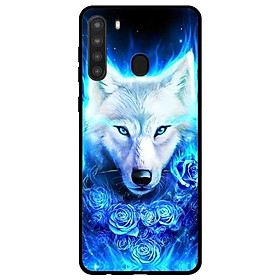 Ốp lưng dành cho Samsung Galaxy A21 mẫu Sói Trắng