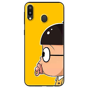 Ốp lưng in cho Samsung M20 Mẫu Nobi Nền Vàng