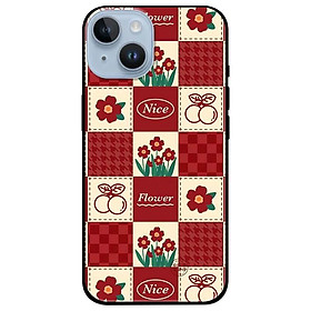 Ốp lưng dành cho Iphone 14 - Iphone 14 Plus - Iphone 14 Pro - Iphone 14 Pro Max - Hoa Ô Vuông Đỏ