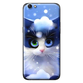 Ốp in cho Oppo F3 MÈO TUYẾT 1 - Hàng chính hãng