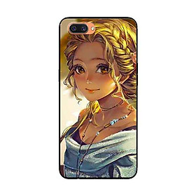 Ốp Lưng Dành Cho Oppo A12e mẫu Cô Gái Tóc Vàng - Hàng Chính Hãng