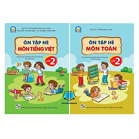 Sách - Combo Ôn tập hè môn Toán + Tiếng Việt lớp 2 ( Sách dùng chung )