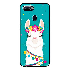 Ốp Lưng in cho Realme 2 Pro Mẫu Cừu Nền Hoa - Hàng Chính Hãng