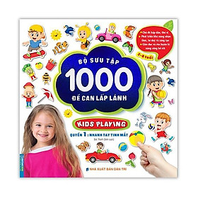 Sách - Bộ Sưu Tập 1000 Đề Can Lấp Lánh Cho Trẻ 2 - 8 Tuổi - Quyển 1 - Nhanh Tay Nhanh Mắt - Minh Thắng