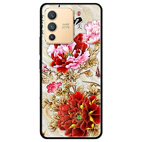 Ốp lưng dành cho Vivo V23 5G / S12 - Vivo Y15s / Y15A - Mẫu Đơn Đỏ Hồng