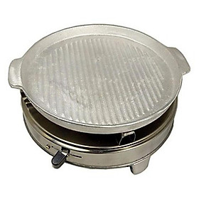 Compo chảo gang nướng + bếp cồn Inox
