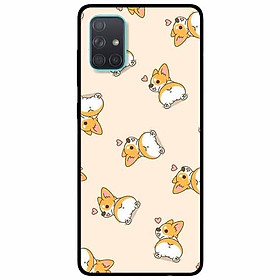 Ốp lưng dành cho Samsung A51 mẫu Cún Corgy Làm Kiểu