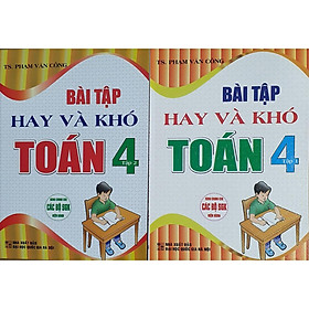 Sách - Combo Bài Tập Hay Và Khó Toán 4 - Tập 1 + Tập 2 (Dùng Chung Cho Các Bộ SGK Hiện Hành)HA-MK